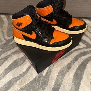 Nike Air Jordan 1 High OG Black Orange Sneakers